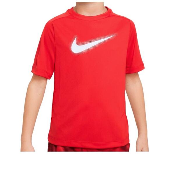 Nike Other - Nike Big Boys Dri-fit Multi+ Logo-Print Training T-Shirt - University Red/white